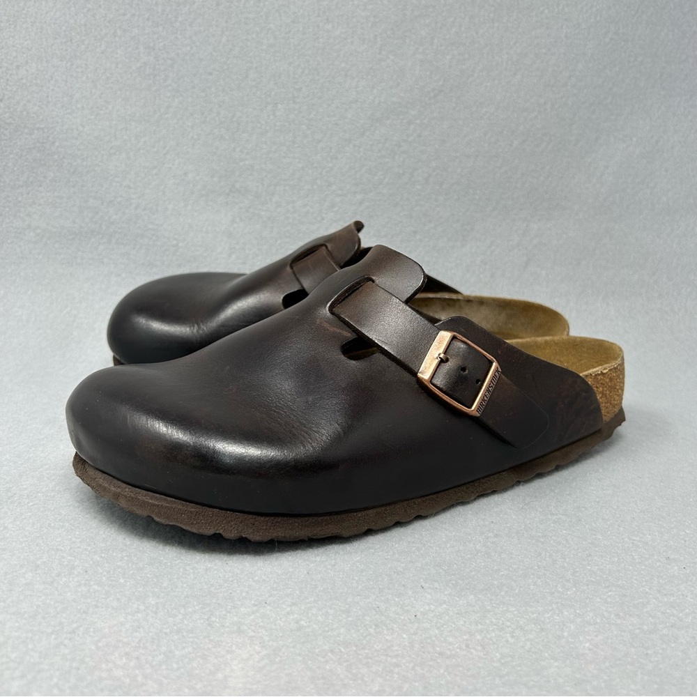 Birkenstock Boston Clog’s Soft Footbed Brown Leather Ladies EU 39 US 8